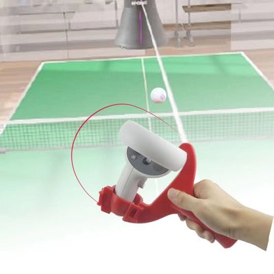 สำหรับ Oculus Quest 2 VR อุปกรณ์เสริมสำหรับเกมในตัว Handle Touch Controllers Table Tennis Paddle Grip เป็นคู่