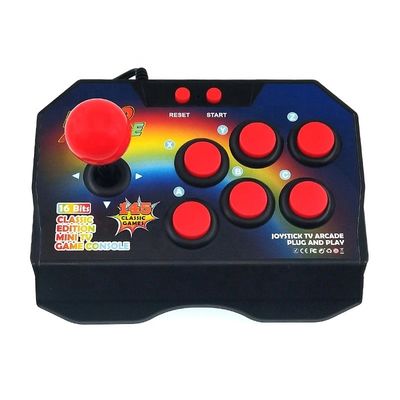 16 บิตในตัว 145 เกมอาเขต Retro จอยสติ๊กคอนโซลวิดีโอเกม Pocket ABS ผู้เล่นคอนโซล Stick Controller คอนโซล AV