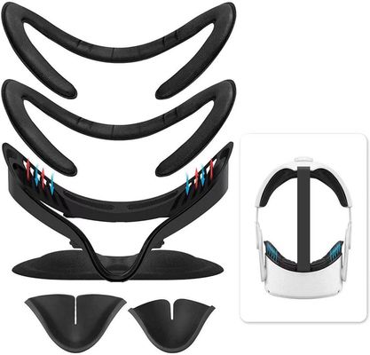 ชุดอุปกรณ์เสริม VR ตัวป้องกันเลนส์ + Face Pad Cove + ตัวยึดส่วนต่อประสานใบหน้า + แผ่นรองจมูกซิลิโคนสำหรับ Oculus Quest 2 VR