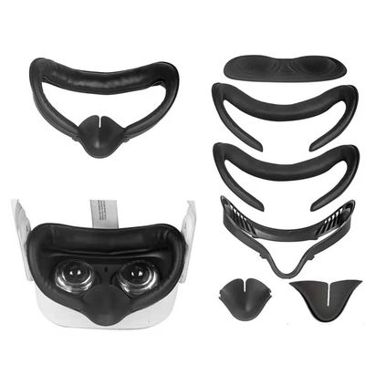 ชุดอุปกรณ์เสริม VR ตัวป้องกันเลนส์ + Face Pad Cove + ตัวยึดส่วนต่อประสานใบหน้า + แผ่นรองจมูกซิลิโคนสำหรับ Oculus Quest 2 VR