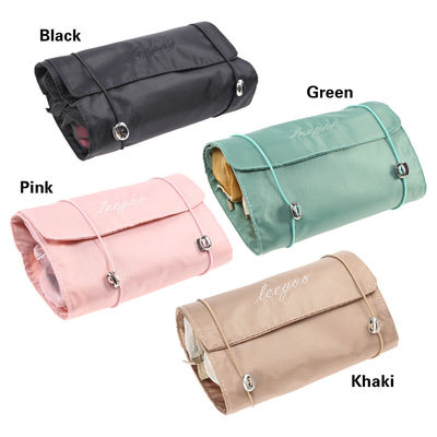 ราคาถูกที่สุด 4PCS in 1 Cosmetic Bag For Women Zipper Mesh Separable Cosmetic Pouch Ladies Foldable Nylon Bag Rope Makeup Bag