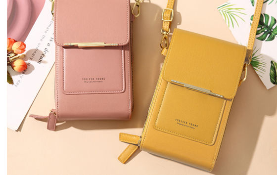 กระจกทัชสกรีน กระเป๋าใส่มือถือ Wallet Card Case กระเป๋าสะพายข้างหญิง