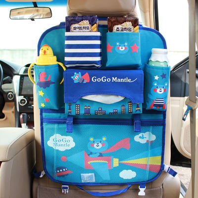 Oxford PVC Car Seat Back Storage Bag ออแกไนเซอร์สำหรับการเดินทาง
