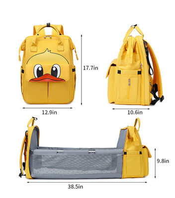 กระเป๋าเป้สะพายหลังแฟชั่น Mommy Diaper Bag พร้อม USB ความจุขนาดใหญ่