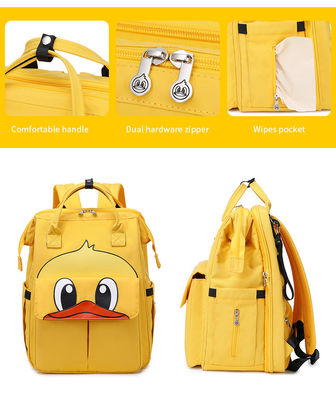 กระเป๋าเป้สะพายหลังแฟชั่น Mommy Diaper Bag พร้อม USB ความจุขนาดใหญ่