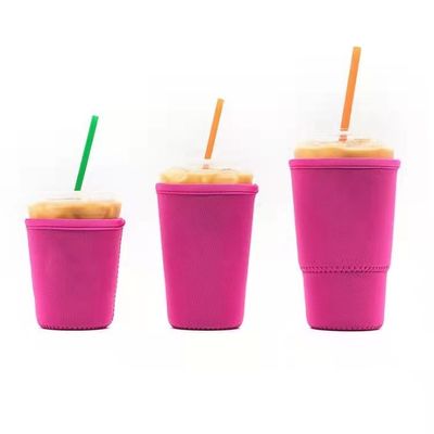 ราคาโรงงานนำกลับมาใช้ใหม่แขนถ้วย Neoprene ป้องกันร้อนที่วางแก้วน้ำ Tumbler ที่วางขวด RTS ที่วางแก้วแบบแข็ง