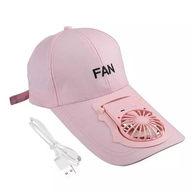 ราคาขายส่งพัดลมชาร์จ USB แบบพกพาหมวก Unisex กีฬาฤดูร้อนที่ปรับได้หมวกเบสบอล UV ป้องกัน Visors พัดลมระบายความร้อนขนาดเล็ก