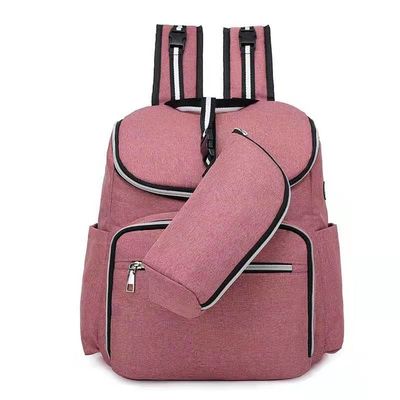 2 In1 Infant Baby Diaper Backpack Mami Mummy Bag พร้อมที่ชาร์จ USB