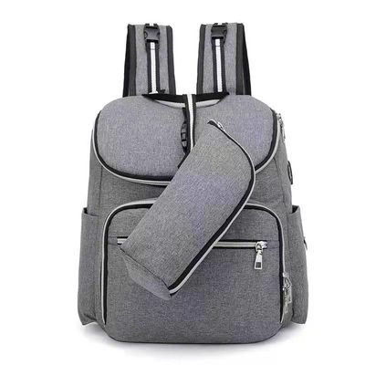 2 In1 Infant Baby Diaper Backpack Mami Mummy Bag พร้อมที่ชาร์จ USB