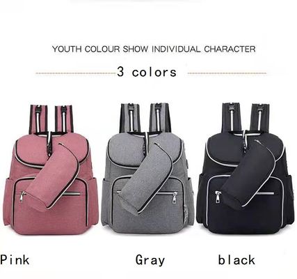 2 In1 Infant Baby Diaper Backpack Mami Mummy Bag พร้อมที่ชาร์จ USB