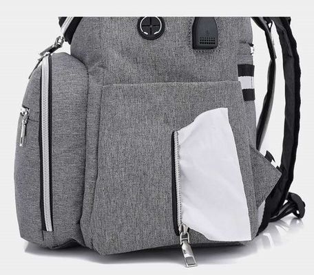 2 In1 Infant Baby Diaper Backpack Mami Mummy Bag พร้อมที่ชาร์จ USB