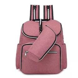 2 In1 Infant Baby Diaper Backpack Mami Mummy Bag พร้อมที่ชาร์จ USB