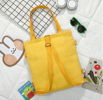Basic Eco Canvas Bags Women Shopping กระเป๋านักเรียนแฟชั่นสำหรับเด็ก