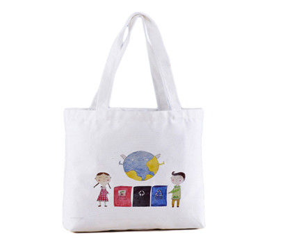 พับ 14OZ 16OZ Canvas Tote Bags Shopping Women Handle Bags