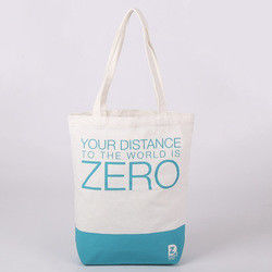 ODM กระเป๋าผ้าแคนวาส Eco แบบพับได้ Cotton Canvas Tote Shopper Bag