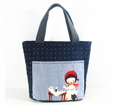รีไซเคิลถุงผ้าใบ Eco อินทรีย์กระเป๋าเดินทางพิมพ์กราเวียร์