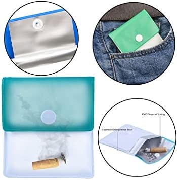OEM EVA Pocket Ashtray Portable PVC Cigarette Ash Pouch Compact Fireproof Odorless