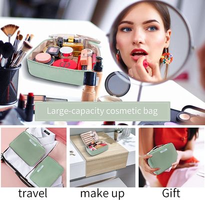 Hot ขายกระเป๋า comsmetic bag lager-capacity cosmetic bag with handle for ladies women