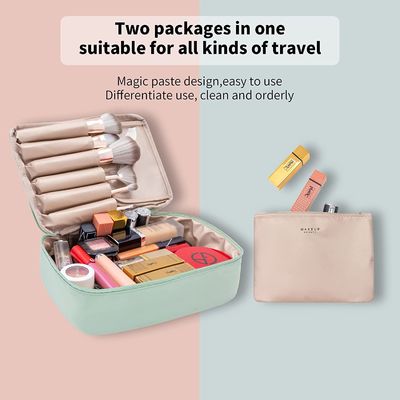 Hot ขายกระเป๋า comsmetic bag lager-capacity cosmetic bag with handle for ladies women
