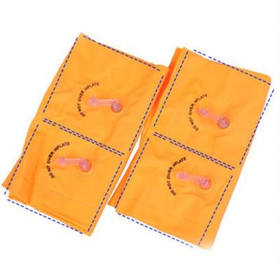 แหวนแขนว่ายน้ำเด็กพับได้ PVC Inflatable Float Air Sleeves Circle