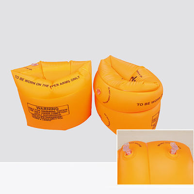 แหวนแขนว่ายน้ำเด็กพับได้ PVC Inflatable Float Air Sleeves Circle