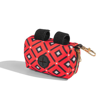 Neoprene Dog Waterproof Pet Dispenser Bag อุปกรณ์เดินทางสำหรับสัตว์เลี้ยงแบบพับได้พร้อมตะขอ