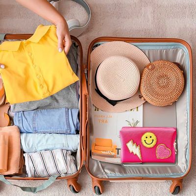 กระเป๋าเครื่องสำอางหนัง pu กันน้ำ preppy travel ผู้หญิงจัดแต่งหน้า