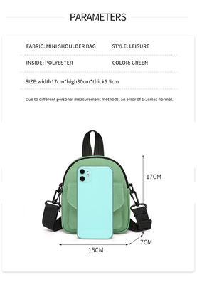Messenger Casual Small Canvas Bag เวอร์ชั่นเกาหลี Cute Girl Bouncing Di Small Bag