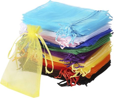 กระเป๋าใส่เครื่องประดับ Drawstring สีผสม 4x6 นิ้วสำหรับงานแต่งงานของขวัญคริสต์มาสโปรดปราน