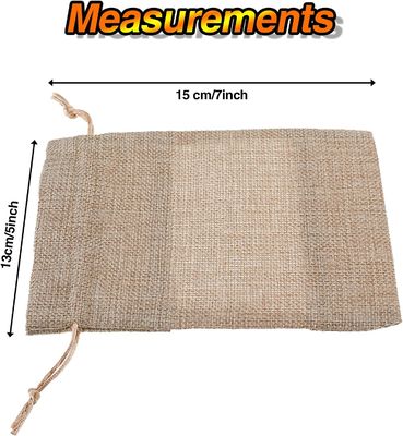 Burlap Sheer Bag Organza Bag Burlap Bags Gift Bags with Drawstring, for Wedding Party Favors Cosmetic Examples กระเป๋าตาข่าย