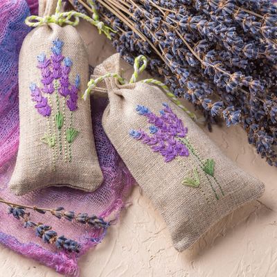 กระเป๋าหูรูด Burlap Flower Pouch Bags Gift Bags Jewelry Pouches for DIY Craft Wedding Party, 5X7 Inches