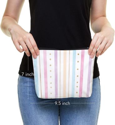กระเป๋าใส่ทิชชู่สีชมพูที่ทนทานและกันน้ำ Rainbow Bags for Girls Women