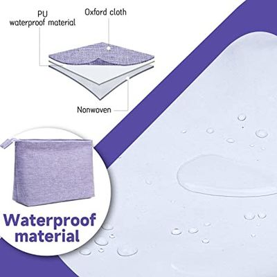กระเป๋าใส่อุปกรณ์อาบน้ำเดินทางขนาดใหญ่ Conveient Wearoof ออแกไนเซอร์แต่งหน้าแบบพกพา, กระเป๋าโกนท่องเที่ยวแบบกันน้ำ