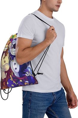 Drawstring กระเป๋าเป้สะพายหลังปรับได้ Sports Gym Bag กระเป๋าเชือกกันน้ำ Sports Yoga Bag