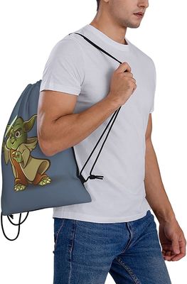 กันน้ำ Anime Drawstring Backpack Bulk Cartoon String Backpack Drawstring Bags Cinch Bag Sackpack for Men Women