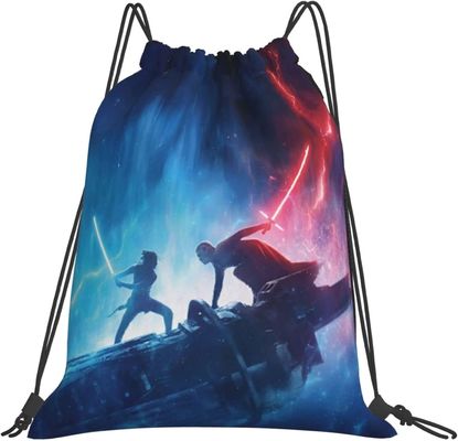 Water Repellent Cinch Drawstring Bags Backpack Bulk Cartoon Shockproof For Men Women Gym