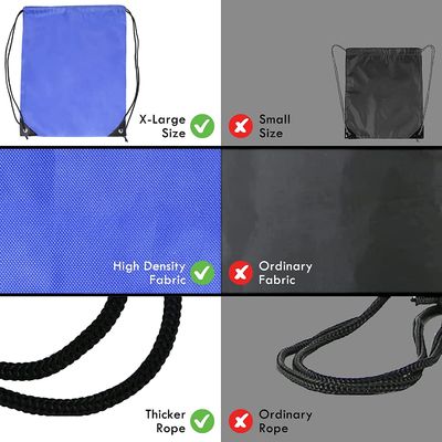 กระเป๋าเป้หูรูดกันกระแทกแบบนุ่ม Black Gym Bulk Cinch Tote Sackpack