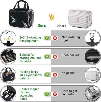 OEM กระเป๋าเดินทางแขวนแป้งสำหรับผู้หญิงผู้ชายความจุมาก
