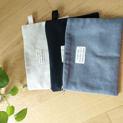 ซับในผ้าฝ้าย 12*8.5 ผ้าใบ ปากกา เคส ที่เก็บสเตชันเนอรี