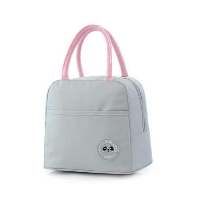 กระเป๋าใส่อาหารกลางวันหุ้มฉนวนกันน้ำนำกลับมาใช้ใหม่ได้ Cooler Tote กระเป๋าถือความร้อนสำหรับการเดินทางปิคนิค