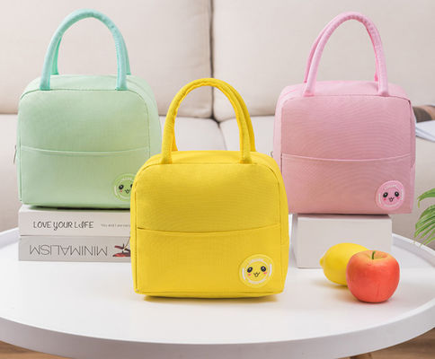 กระเป๋าใส่อาหารกลางวันหุ้มฉนวนกันน้ำนำกลับมาใช้ใหม่ได้ Cooler Tote กระเป๋าถือความร้อนสำหรับการเดินทางปิคนิค