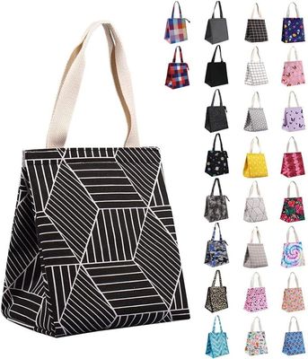 Rhombus Insulated Lunch Bag Water Resistant Thermal Lunch Cooler สำหรับผู้ใหญ่ปิคนิค