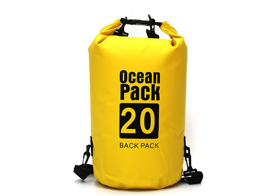 600D PVC Waterproof Ocean Pack Dry Bag OEM บริการโลโก้ที่กำหนดเอง