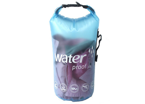 กระเป๋าแห้งกันน้ำ PVC ใสขนาดใหญ่บริการ OEM ว่ายน้ำกระเป๋าแห้ง