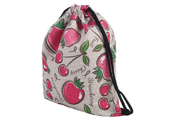 Cinch Drawstring Bag Backpack เย็บปักถักร้อย ผ้าไหม สกรีน พิมพ์