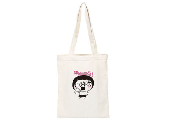 Shopping Stylish Tote Shopper Bag Canvas เป็นมิตรกับสิ่งแวดล้อมด้วยการปิดซิป
