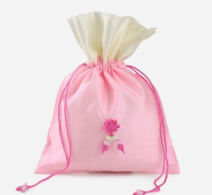 Cinch Drawstring Bag Backpack เย็บปักถักร้อย ผ้าไหม สกรีน พิมพ์